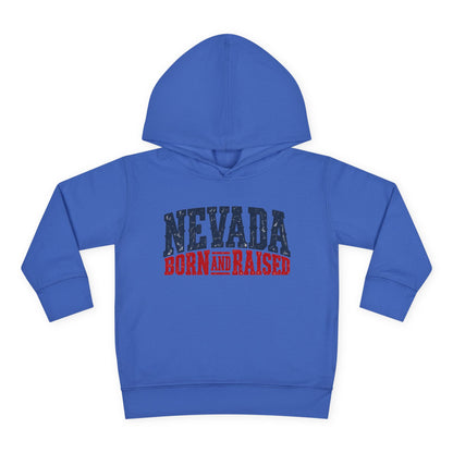 Nevada Born and Raised Rugged Western Unisex Toddler Pullover Fleece Hoodie