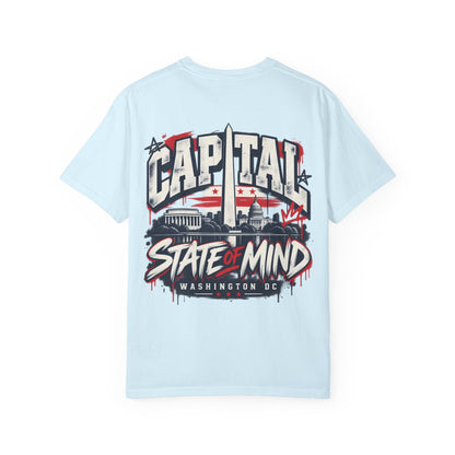 Washington DC Capital State of Mind Unisex Comfort Color 1717 Streetwear Graphic Tee