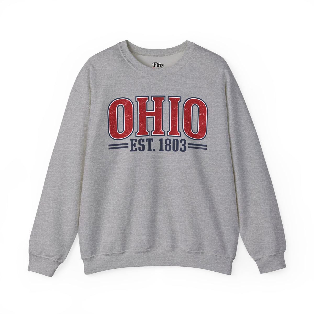 Ohio Est.1803 Unisex Crewneck Sweatshirt State Name Graphic