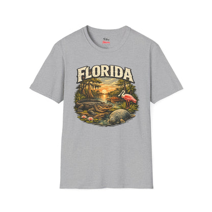 Florida Wildlife Unisex Softstyle T Shirt State Pride Graphic Tee Collections FS03