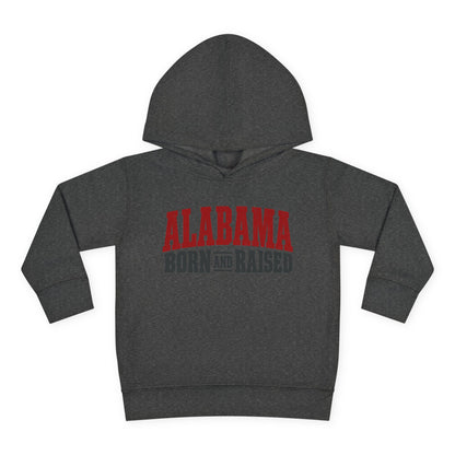 Alabama Born and Raised Rugged Workwear Unisex Toddler Pullover Fleece Hoodie