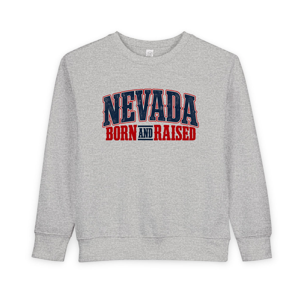 Nevada Born and Raised Premium Western Heritage Unisex Toddler Sweatshirt