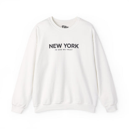 New York All State In God We Trust Unisex Crewneck Sweatshirt