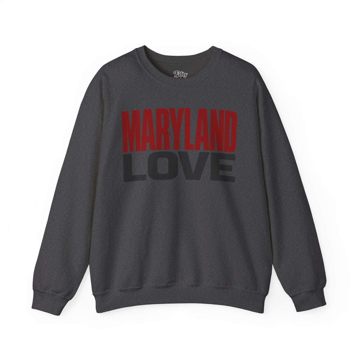 Maryland Love Unisex Crewneck Sweatshirt State Name Graphic