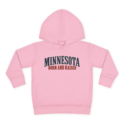 Minnesota Born and Raised Luxury Heritage Unisex Toddler Pullover Fleece Hoodie