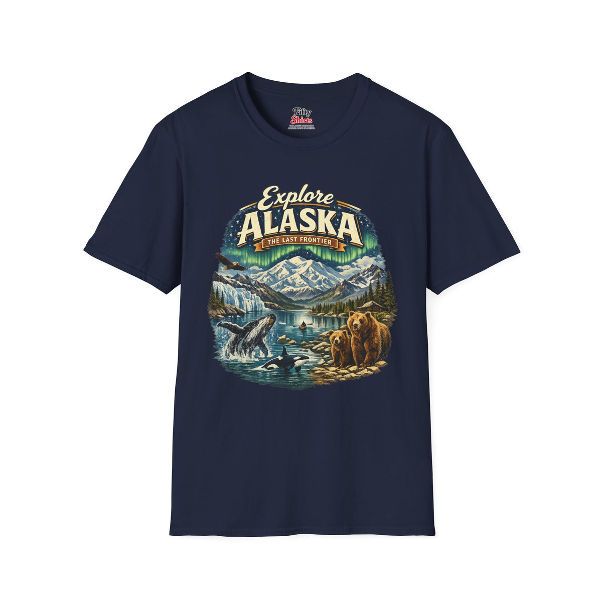 Explore Alaska Unisex Softstyle T Shirt State Pride Graphic Tee Collections FS03