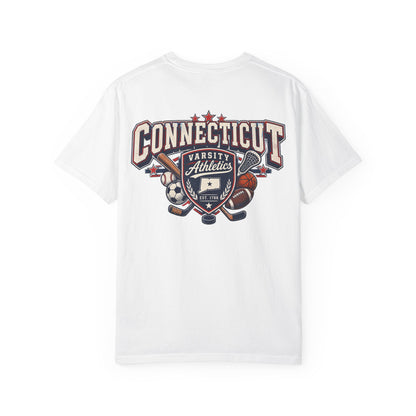 Connecticut Varsity Athletics  Unisex Comfort Color 1717 Streetwear Graphic Tee