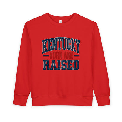 Kentucky Born and Raised Timeless Heritage Unisex Toddler Sweatshirt