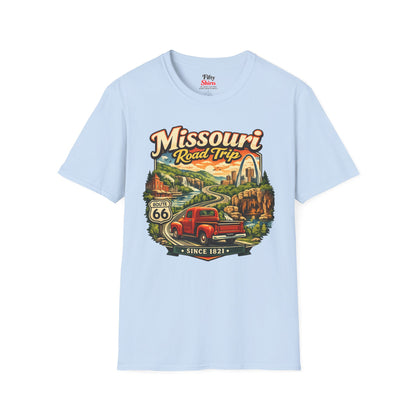 Missouri Road Trip Unisex Softstyle T Shirt State Pride Graphic Tee Collections FS03