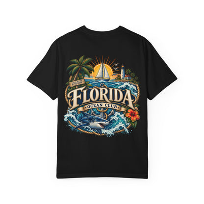 Florida Ocean Club  Unisex Comfort Color 1717 Streetwear Graphic Tee