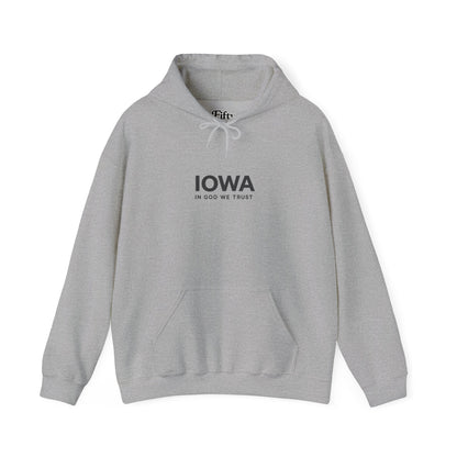 Iowa All State In God We Trust Unisex Hooded Sweatshirt