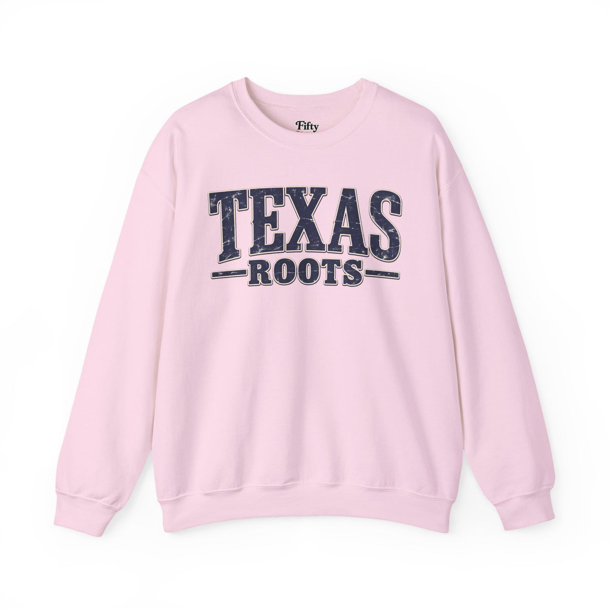 Texas Roots Unisex Crewneck Sweatshirt State Name Graphic