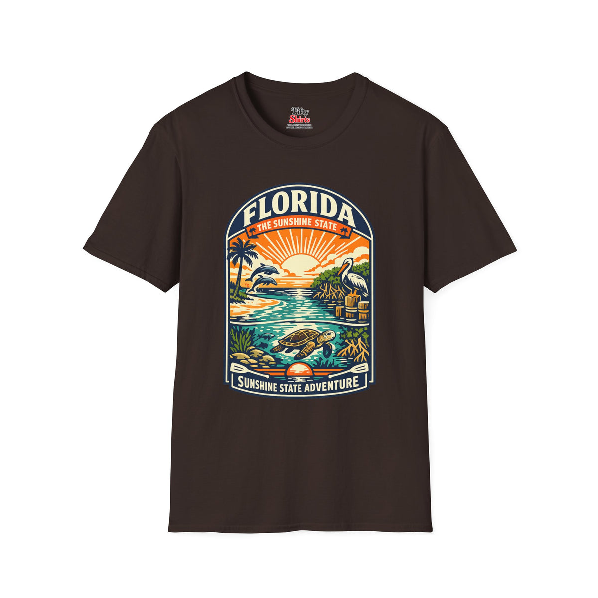 Florida Sunshine State Unisex Softstyle T Shirt State Pride Graphic Tee Collections FS03