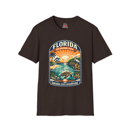 Florida Sunshine State Unisex Softstyle T Shirt State Pride Graphic Tee Collections FS03