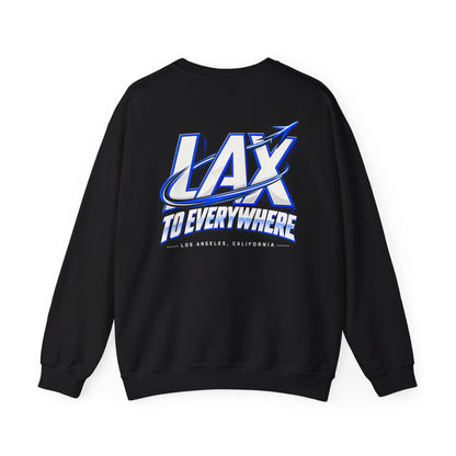 Lax To Everywhere Los Angeles Unisex Crewneck Sweatshirt Graphic