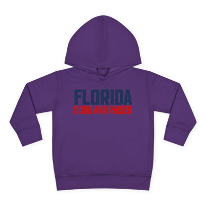 Florida Born and Raised Minimal Luxury Unisex Toddler Pullover Fleece Hoodie