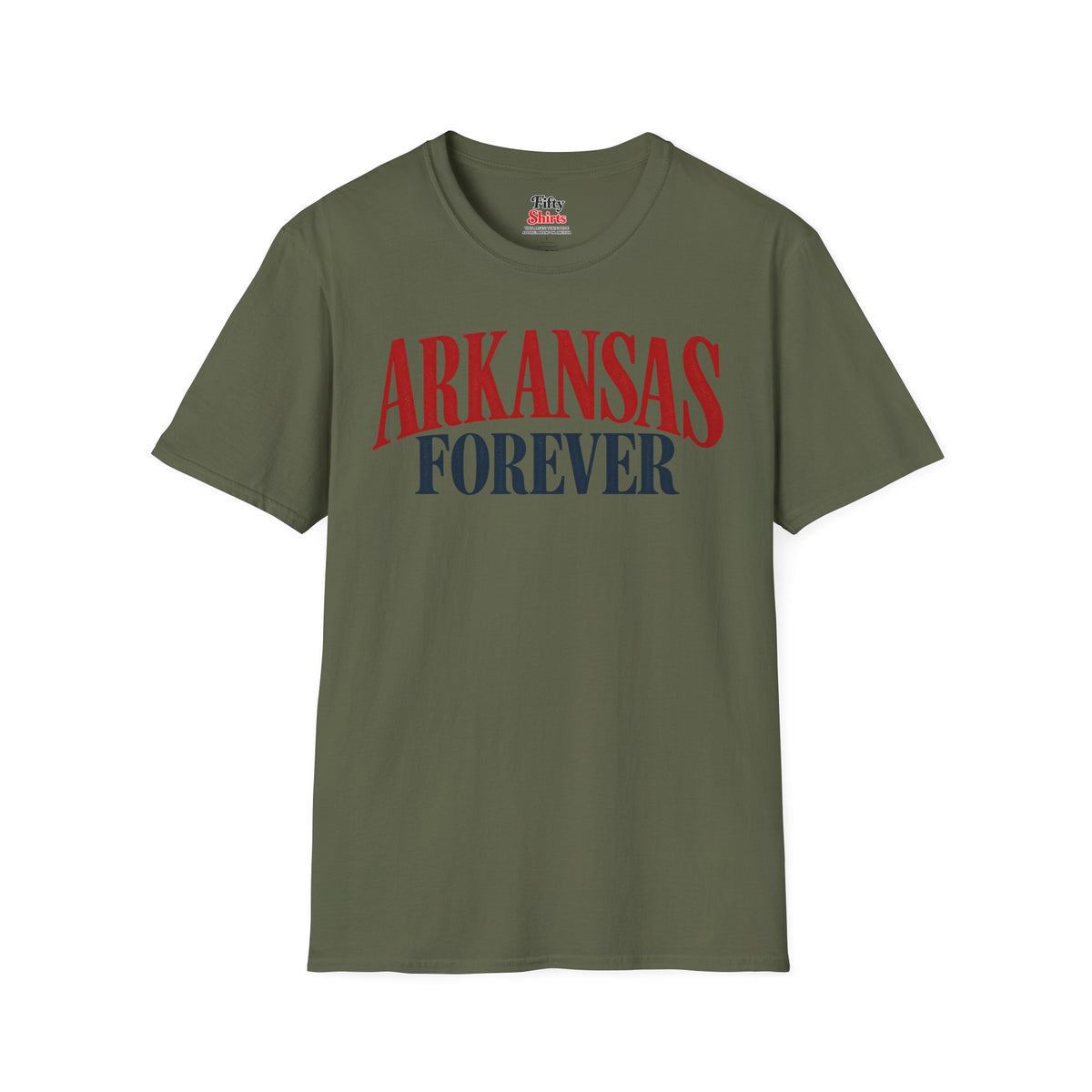 Arkansas Forever Unisex Softstyle T Shirt State Name Graphic Tee
