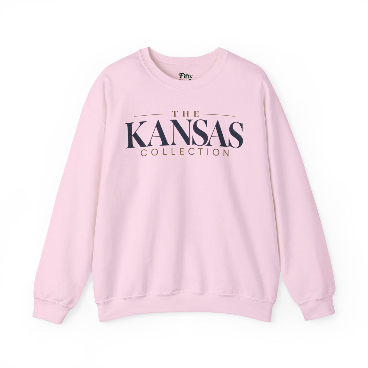 The Kansas Collection Unisex Crewneck Sweatshirt State Name Graphic