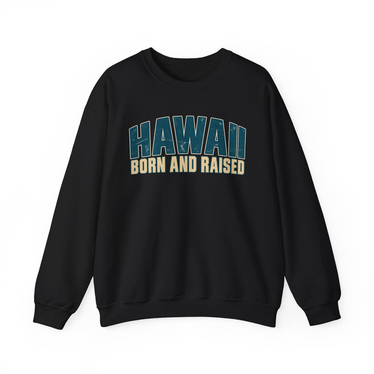 Hawaii Born and Raised Premium Surf Unisex Sweatshirt Graphic
