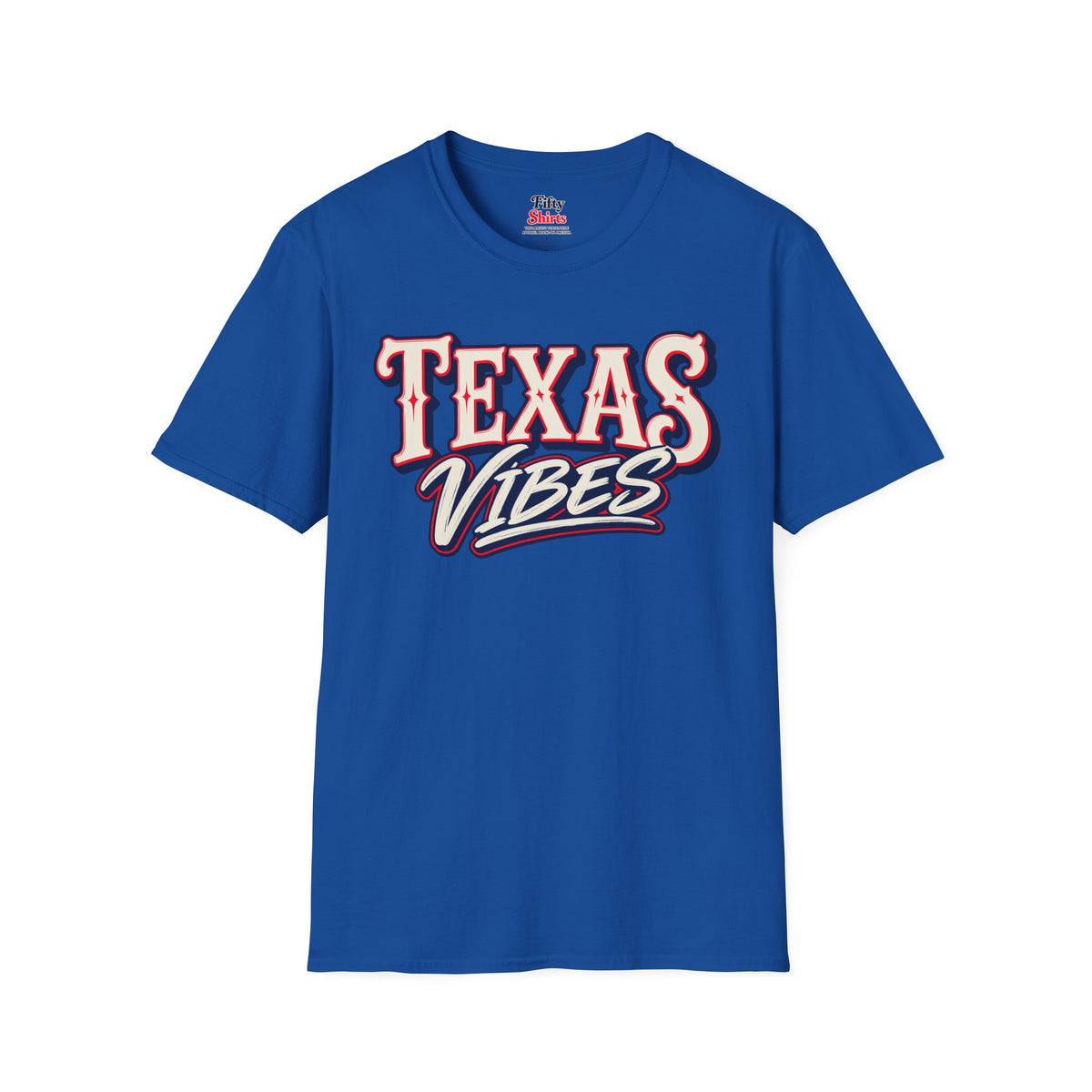 Texas Vibes Unisex Softstyle T Shirt State Name Graphic Tee