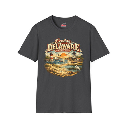 Explore Delaware Unisex Softstyle T Shirt State Pride Graphic Tee Collections FS03