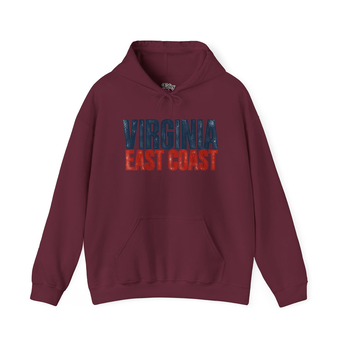 Virginia East Coast Unisex Hoodie State Name Graphic