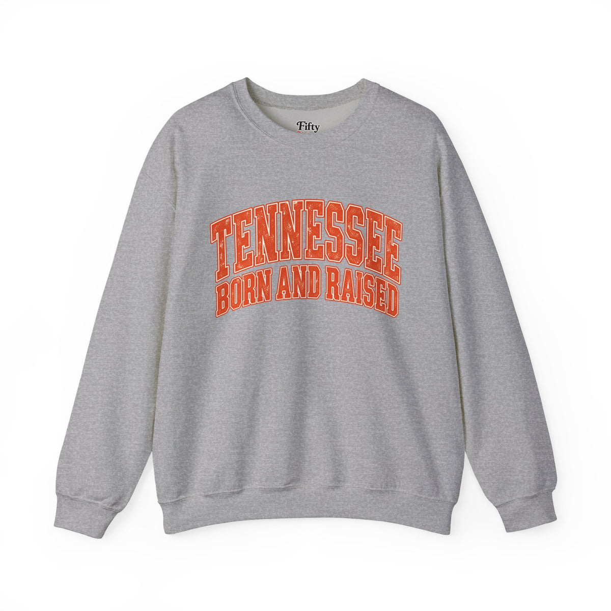 Tennessee Born and Raised Southern Collegiate Unisex Sweatshirt Graphic