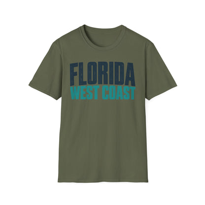 Florida West Coast Unisex Softstyle T Shirt State Name Graphic Tee