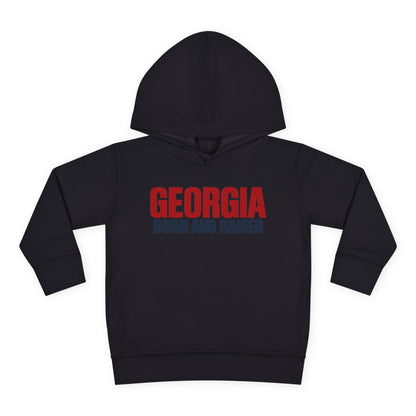 Georgia Born and Raised Minimal Modern Unisex Toddler Pullover Fleece Hoodie