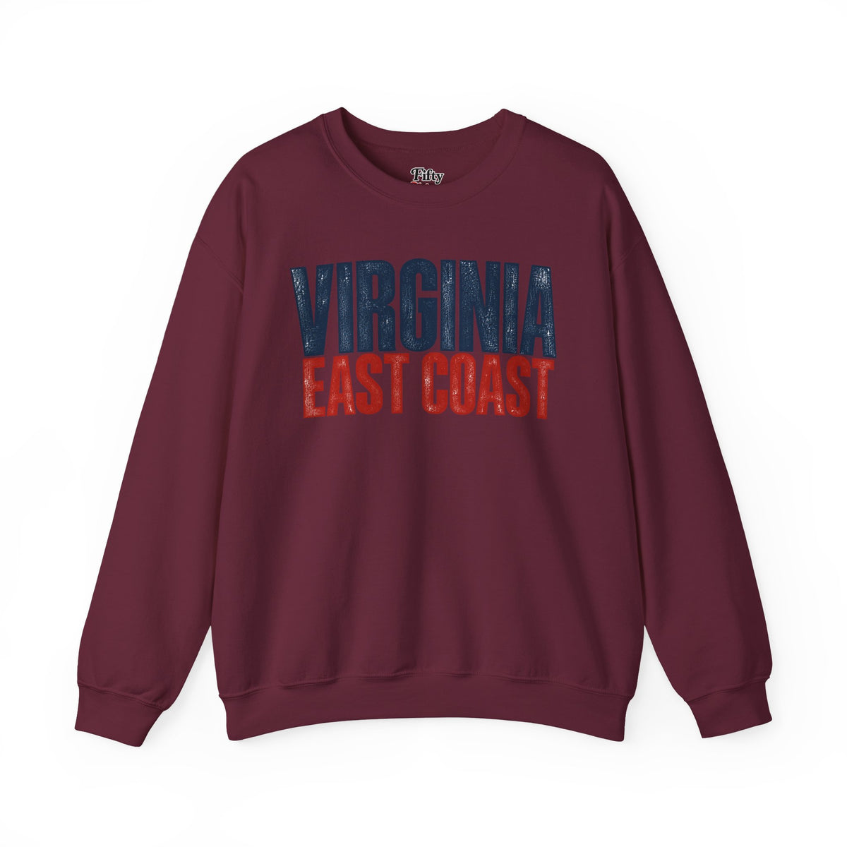 Virginia East Coast Unisex Crewneck Sweatshirt State Name Graphic