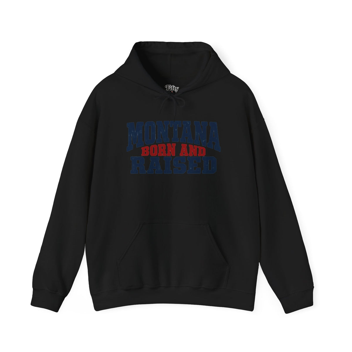 Montana Born and Raised Rustic Workwear Unisex Hoodie Graphic