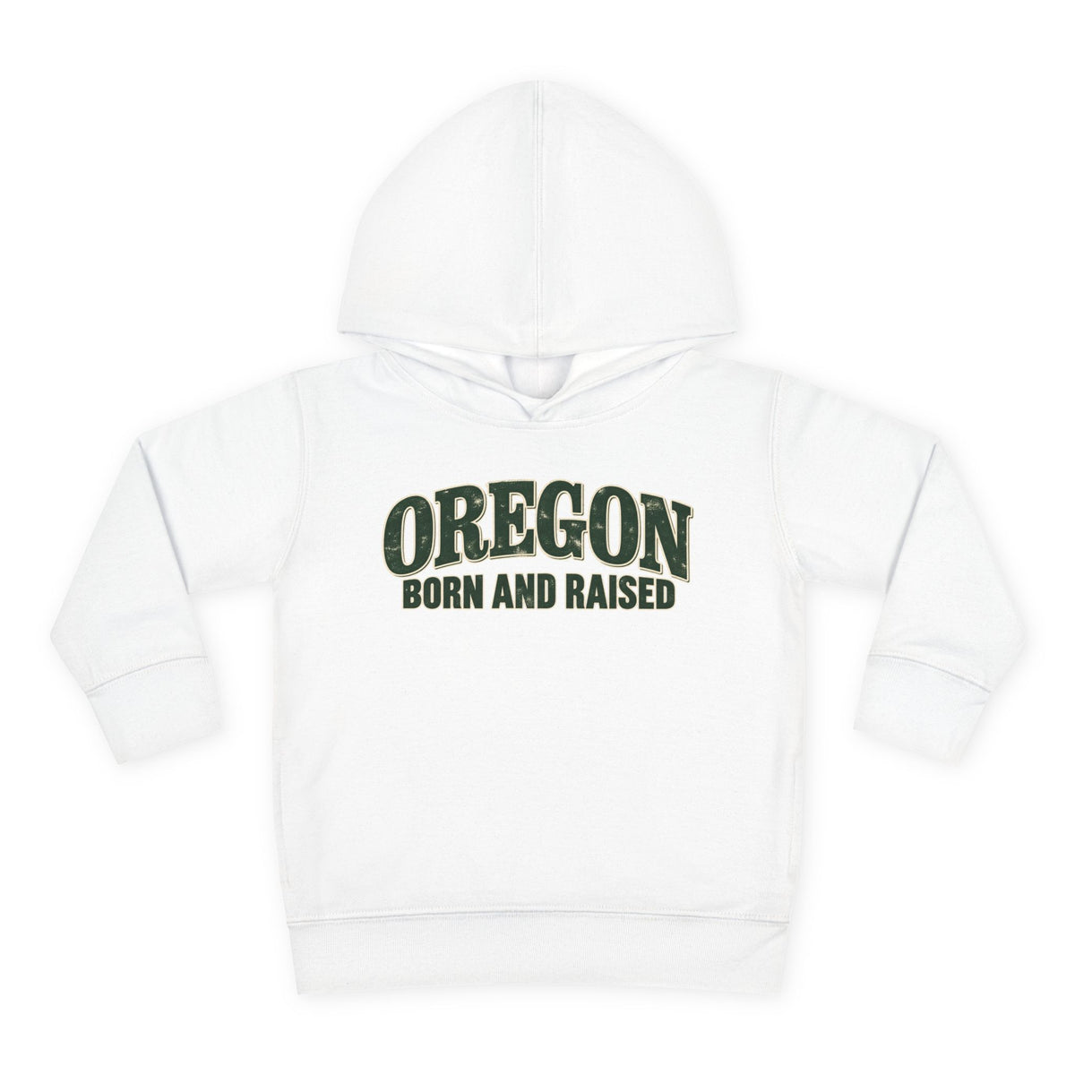 Oregon Born and Raised Classic Souvenir Unisex Toddler Pullover Fleece Hoodie