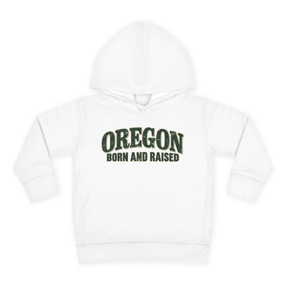 Oregon Born and Raised Classic Souvenir Unisex Toddler Pullover Fleece Hoodie