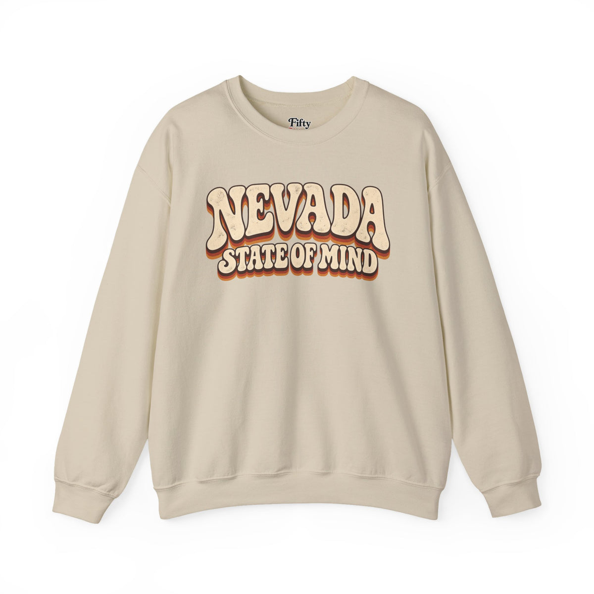 Nevada State of Mind Unisex Crewneck Sweatshirt State Name Graphic