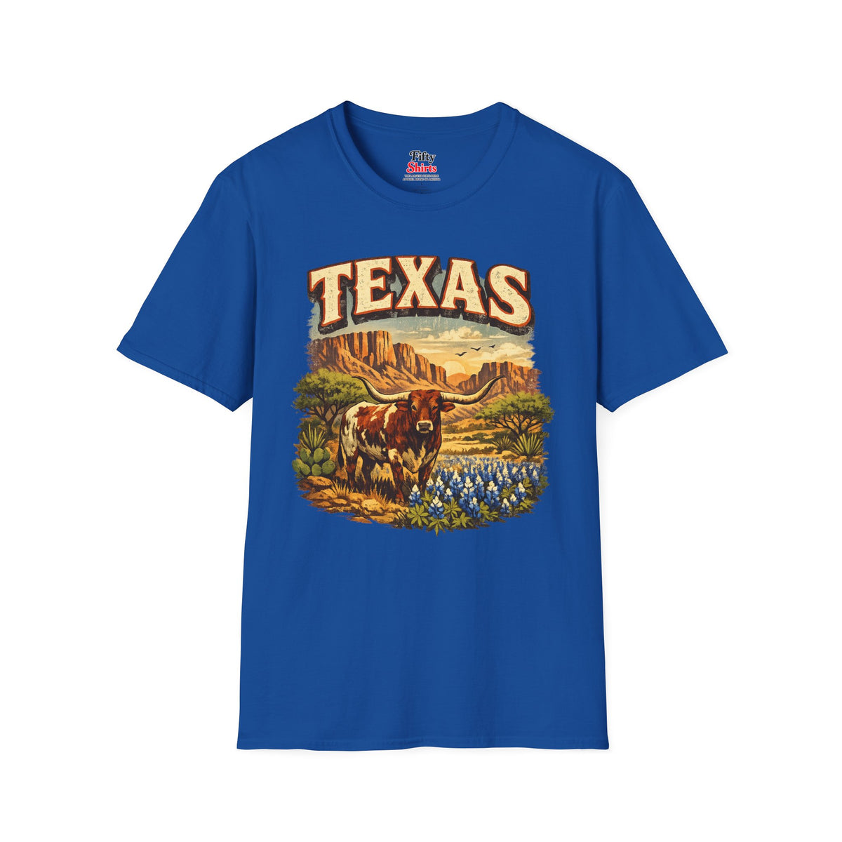 Texas Wildlife Unisex Softstyle T Shirt State Pride Graphic Tee Collections FS03