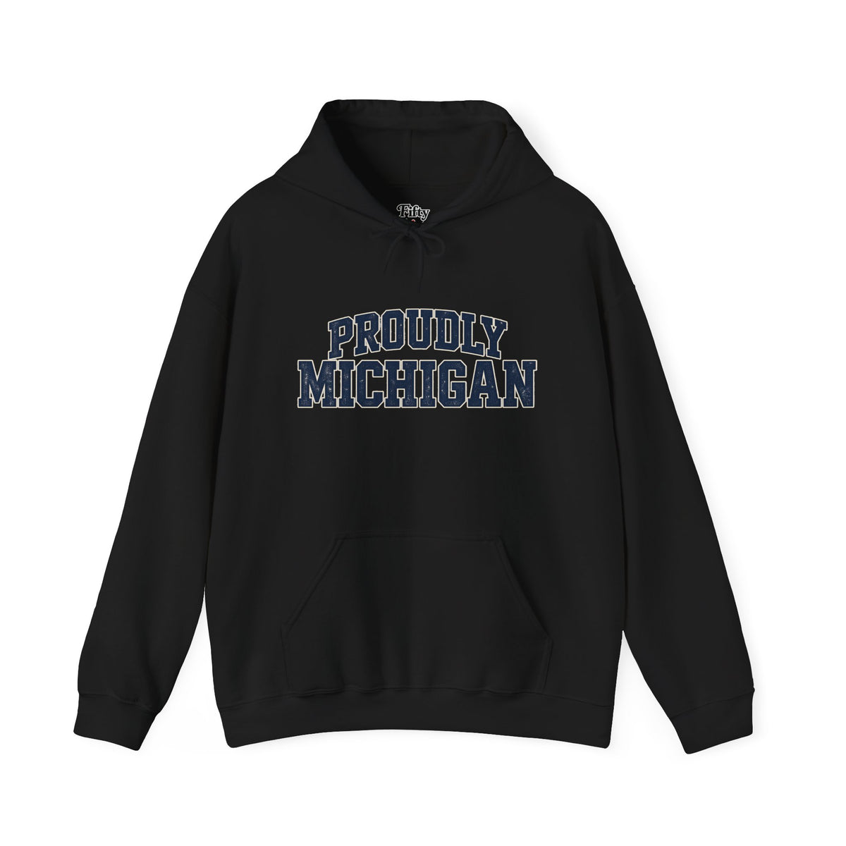 Proudly Michigan Unisex Hoodie State Name Graphic