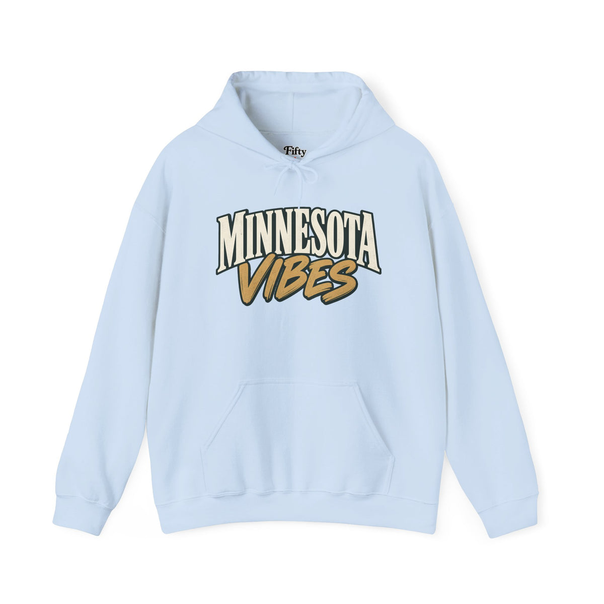 Minnesota Vibes Unisex Hoodie State Name Graphic