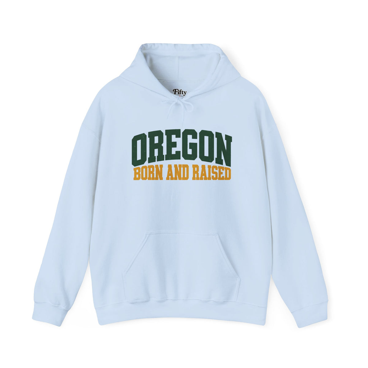 Oregon Born and Raised Vintage Collegiate Unisex Hoodie Graphic