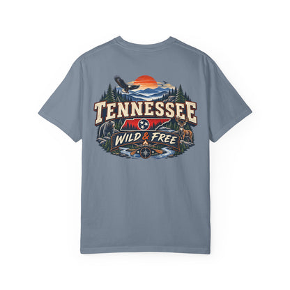 Tennessee Wild & Free Unisex Comfort Color 1717 Streetwear Graphic Tee