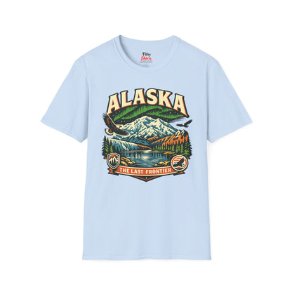 Alaska The Last Frontier Adventure Unisex Softstyle T Shirt State Pride Graphic Tee Collections FS03