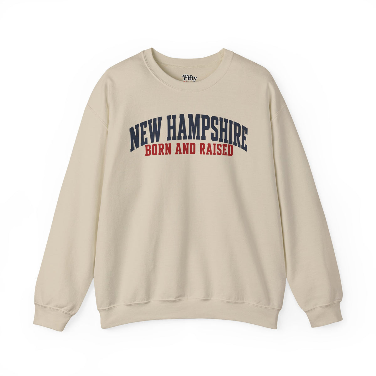 New Hampshire Born and Raised Minimal Heritage Unisex Sweatshirt Graphic