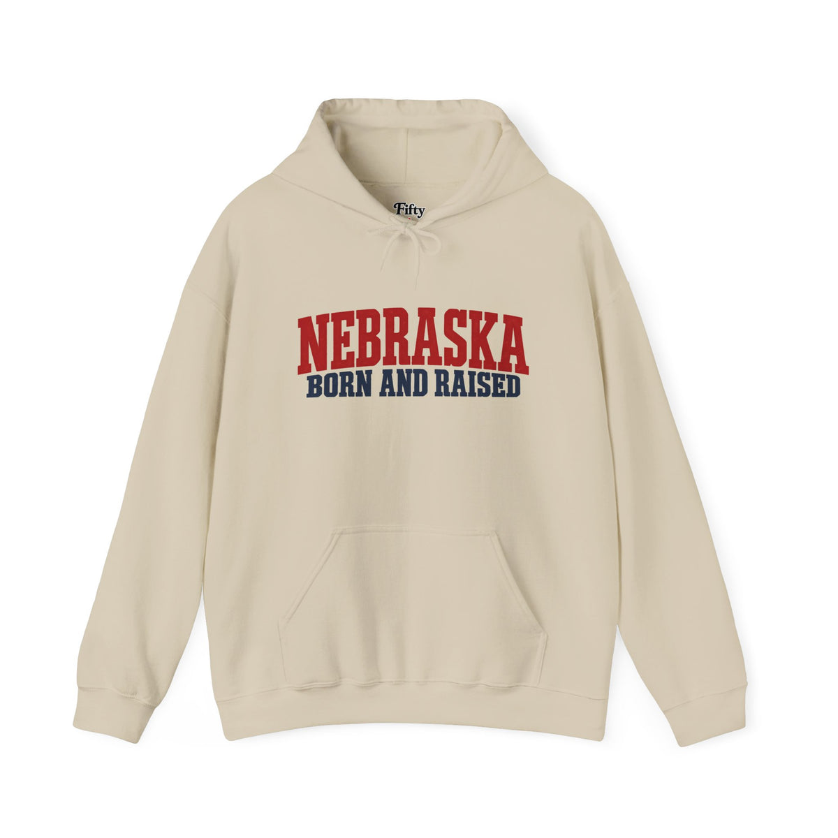 Nebraska Born and Raised Rugged Workwear Unisex Hoodie Graphic
