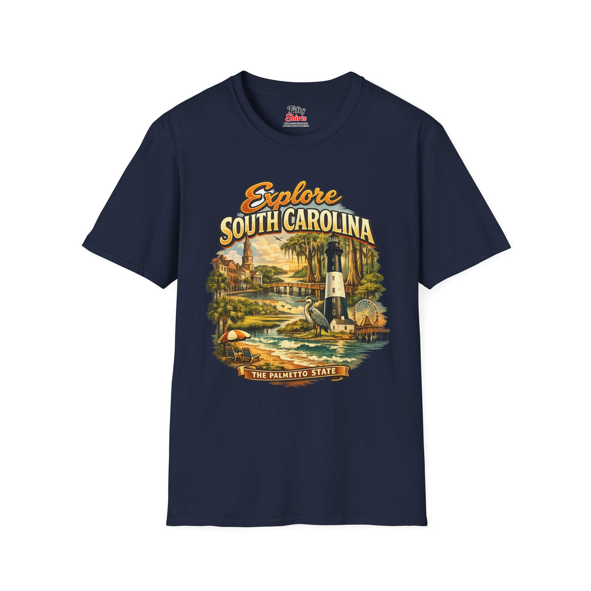 Explore South Carolina Unisex Softstyle T Shirt State Pride Graphic Tee Collections FS03
