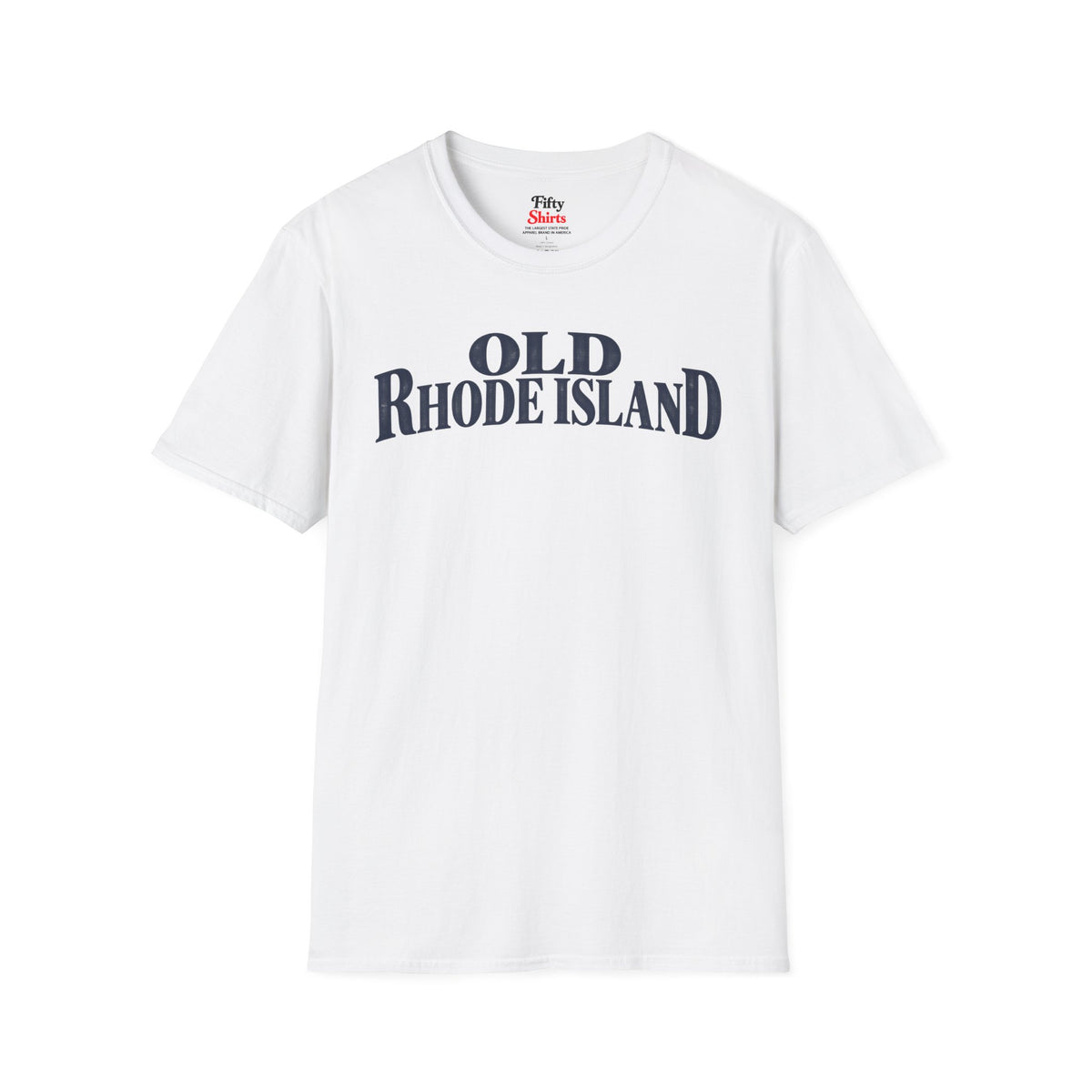Old Rhode Island Unisex Softstyle T Shirt State Name Graphic Tee