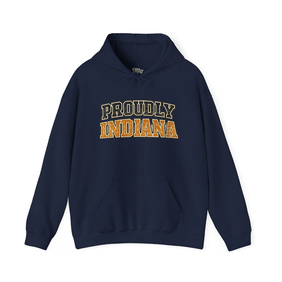 Proudly Indiana Unisex Hoodie State Name Graphic