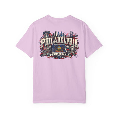Philadelphia Pennsylvania Unisex Comfort Color 1717 Streetwear Graphic Tee