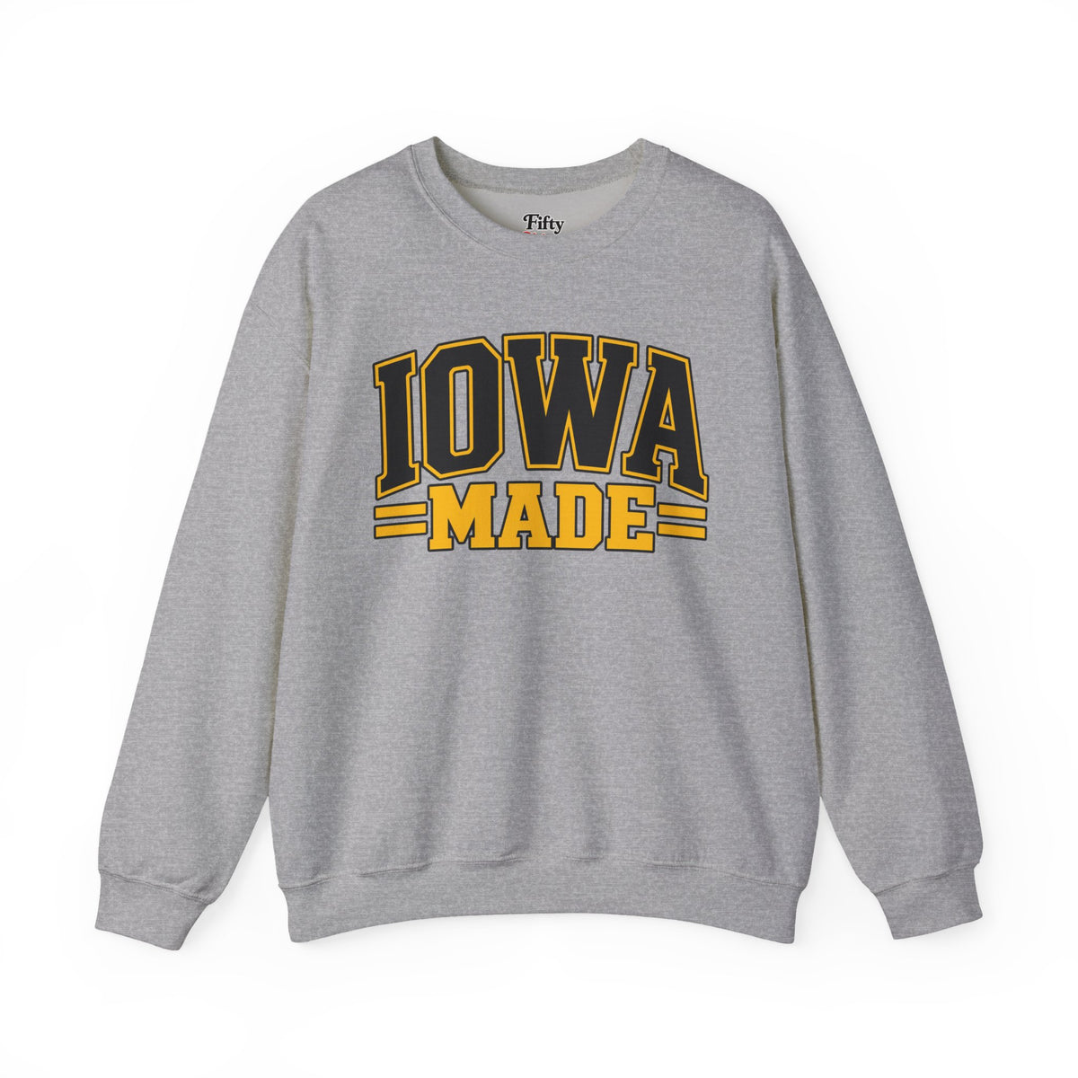 Iowa Made Unisex Crewneck Sweatshirt State Name Graphic