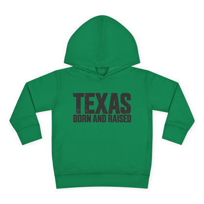 Texas Born and Raised Modern Minimal Unisex Toddler Pullover Fleece Hoodie