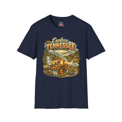 Explore Tennessee Unisex Softstyle T Shirt State Pride Graphic Tee Collections FS03
