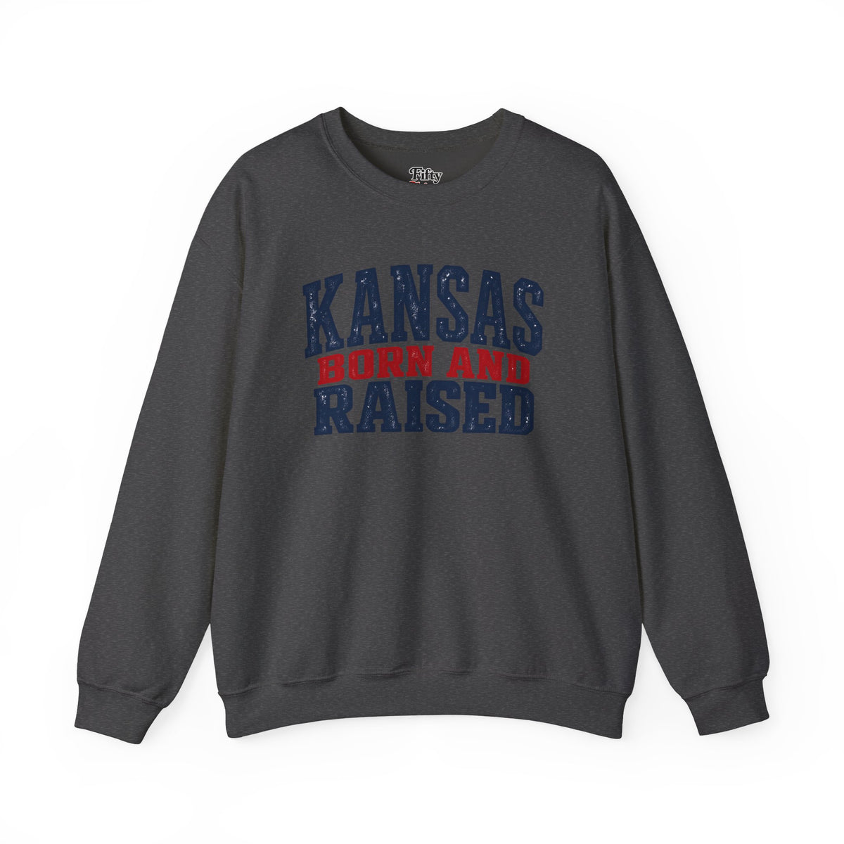 Kansas Born and Raised Classic Heritage Unisex Sweatshirt Graphic